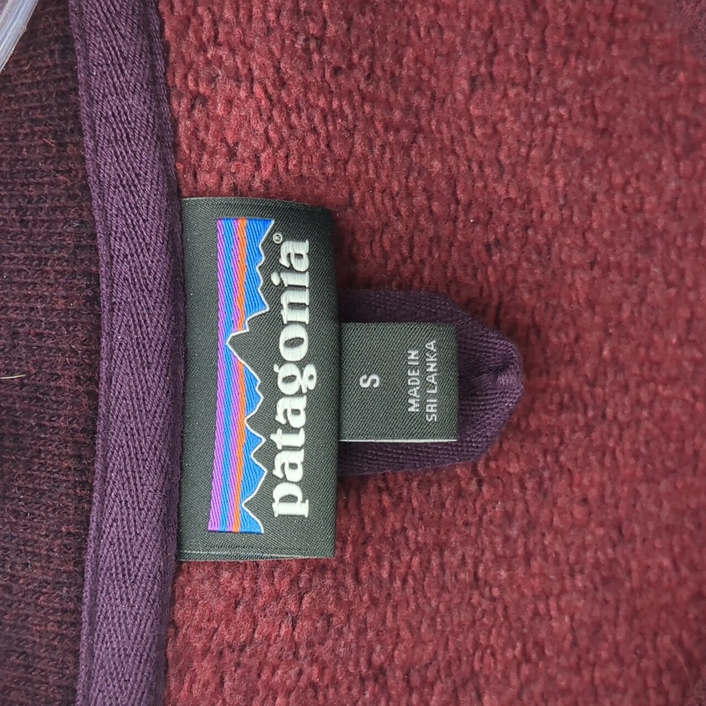 HTF Patagonia Burgundy Wool Blend Pullover - Picture 3 of 6